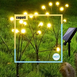 Copoti โคมไฟ Led 8 ดวง พลังงานแสงอาทิตย์ 8 โหมด 1200mAh พร้อมรีโมตคอนโทรล สําหรับบ้าน สนามหญ้า