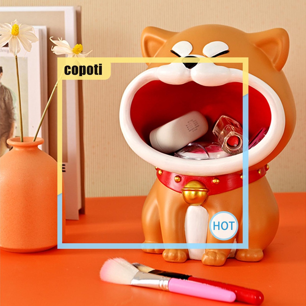 copoti-รูปปั้นเรซิ่น-รูปชิบะอินุ-ปากใหญ่-สําหรับตกแต่งบ้าน