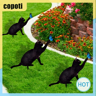 Copoti สลักอะคริลิค รูปแมว สําหรับตกแต่งบ้าน หลังคาโรงนา