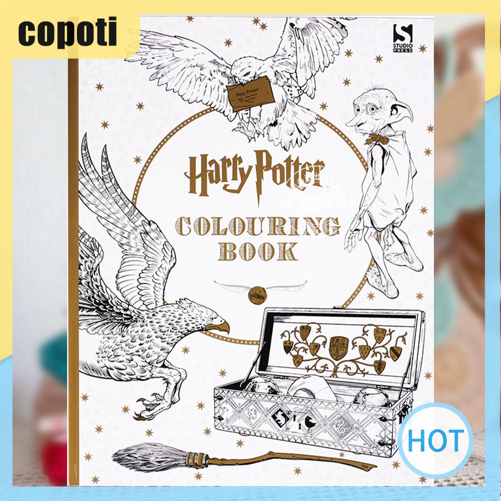 สมุดระบายสี-copoti-harry-potter-96-หน้า-diy-สําหรับเด็ก-และผู้ใหญ่-ลดความเครียด