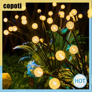 Copoti โคมไฟคริสตัลบอล พลังงานแสงอาทิตย์ 2 ดวง สําหรับตกแต่งบ้าน สวนกลางแจ้ง