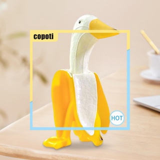 Copoti ตุ๊กตาเรซิ่น รูปปั้นไก่ กล้วย เป็ด กันน้ํา สําหรับตกแต่งบ้าน