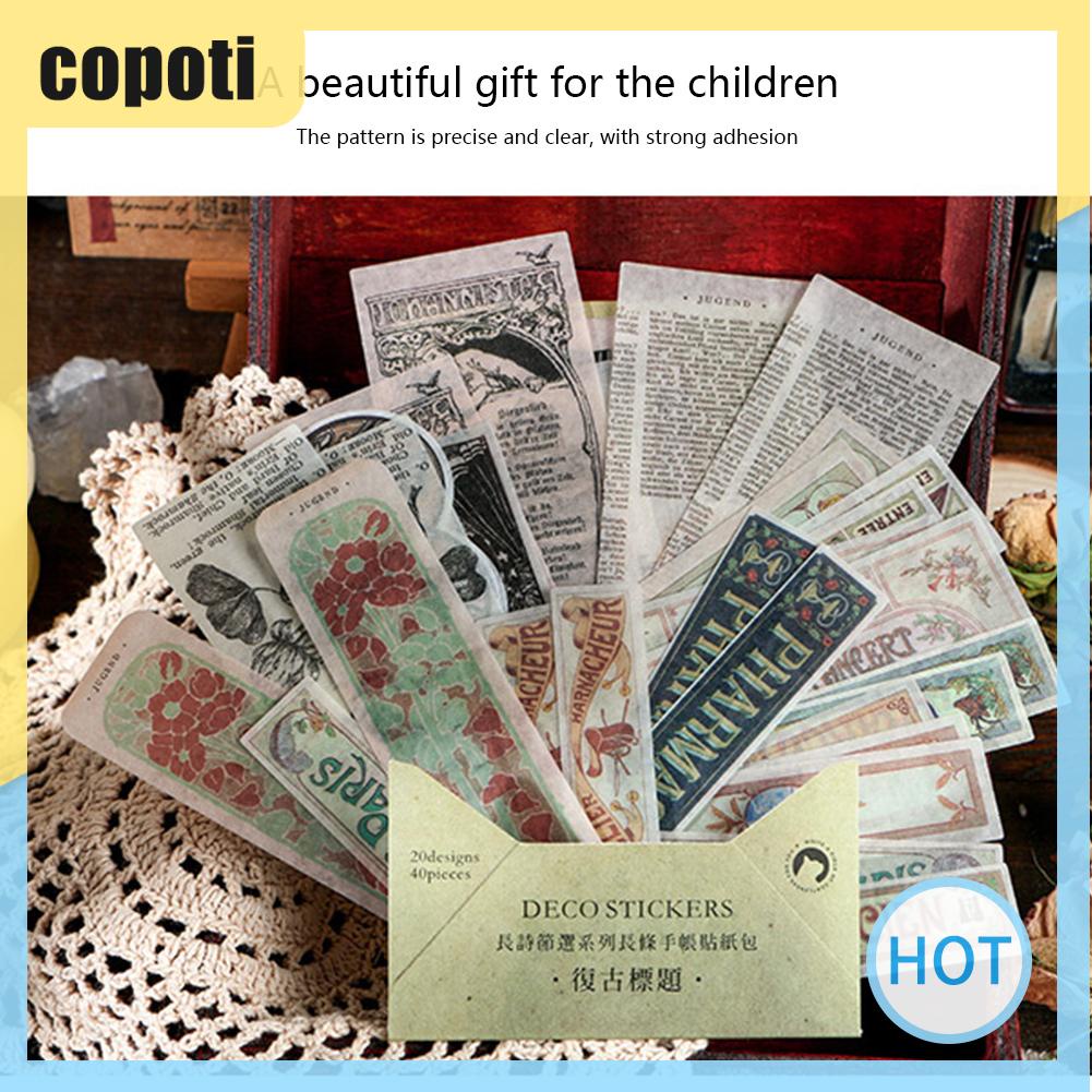 copoti-สติกเกอร์ตกแต่งไดอารี่-อัลบั้ม-แฮนด์เมด-40-ชิ้น