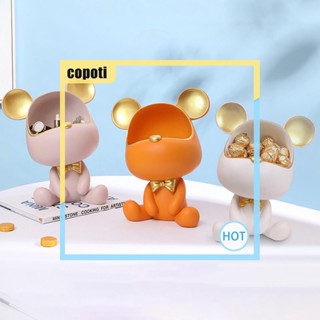 Copoti กล่องเก็บของเรซิ่น รูปหมี 3D สําหรับตกแต่งบ้าน