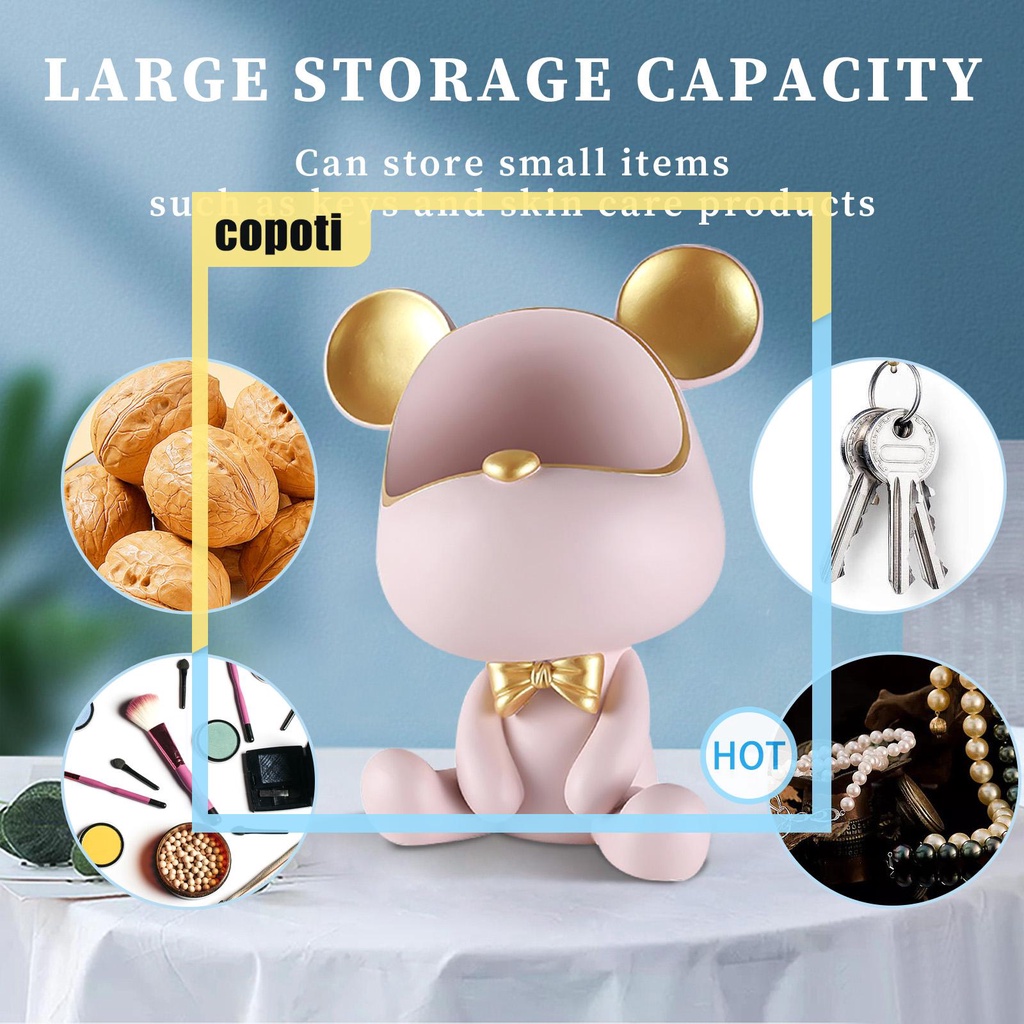 copoti-กล่องเก็บของเรซิ่น-รูปหมี-3d-สําหรับตกแต่งบ้าน