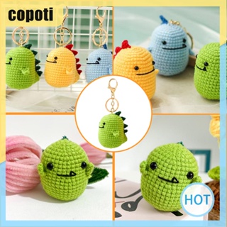 Copoti พวงกุญแจถัก รูปตุ๊กตาไดโนเสาร์ DIY สําหรับผู้เริ่มต้น