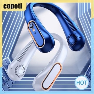 Copoti พัดลมไฟฟ้า แฮนด์ฟรี พร้อมจอแสดงผล LED สําหรับบ้าน ในร่ม กลางแจ้ง