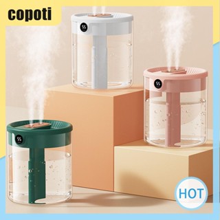 Copoti เครื่องทําความชื้นในอากาศ 2 ลิตร เสียงเบา สําหรับห้องนอน สองโหมดสเปรย์ สําหรับบ้าน สํานักงาน