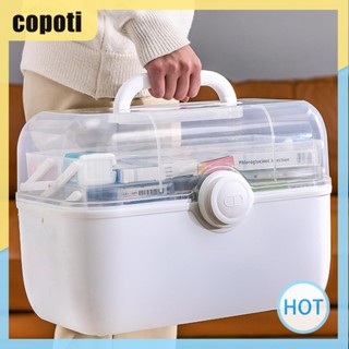 Copoti กล่องเก็บยา ความจุขนาดใหญ่ แบบพกพา สําหรับบ้าน