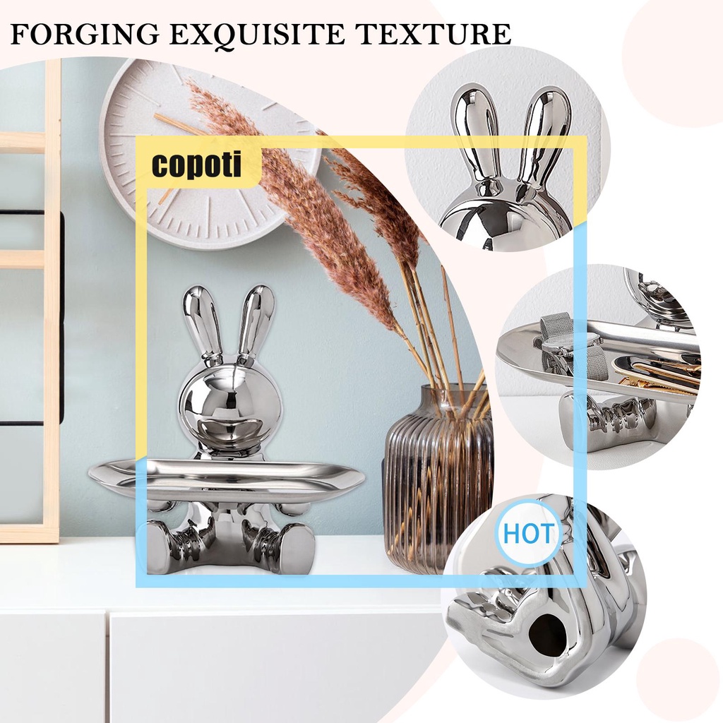 copoti-ถาดเซรามิค-รูปปั้นกระต่าย-สําหรับตกแต่งบ้าน