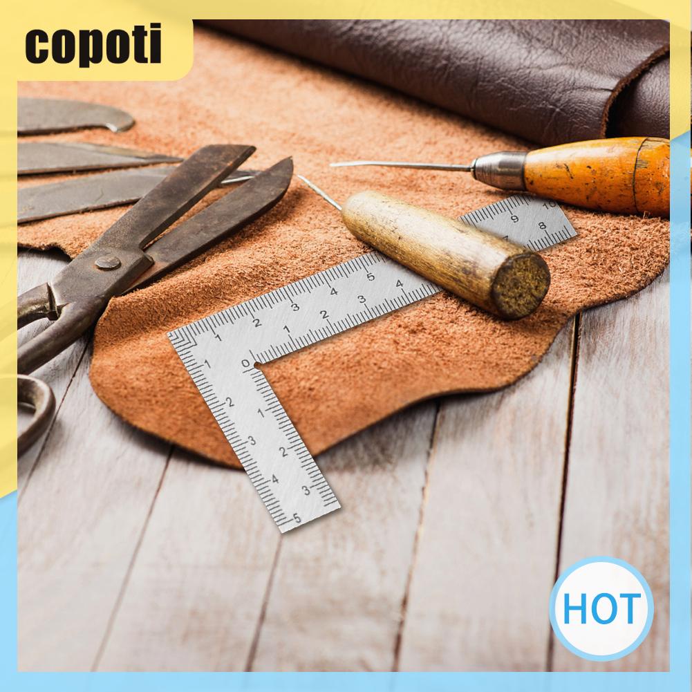 copoti-ไม้บรรทัดสเตนเลส-90-กรอบสี่เหลี่ยม-ขนาดเล็ก-สําหรับช่างไม้-นักเรียน-บ้าน