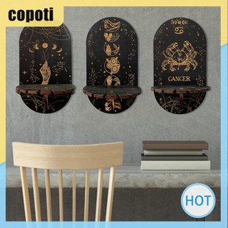 Copoti ขาตั้งไม้คริสตัล แบบติดผนัง ใช้ซ้ําได้ สําหรับวางเครื่องประดับ ตกแต่งบ้าน