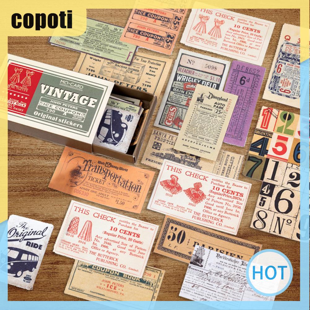 copoti-สติกเกอร์ฉลาก-ลายเต็นท์-แฮนด์เมด-สไตล์เรโทร-สําหรับตกแต่งบ้าน-diy-60-ชิ้น-ต่อกล่อง