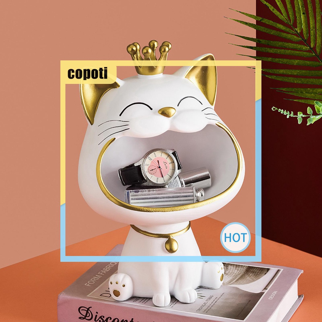 copoti-กล่องเก็บตุ๊กตาเรซิ่น-รูปมงกุฎแมวน่ารัก-สําหรับบ้าน-ออฟฟิศ