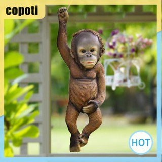 Copoti โมเดลเรซิ่น รูปปั้นลิง ขนาดเล็ก สําหรับแขวนตกแต่งบ้าน สวน