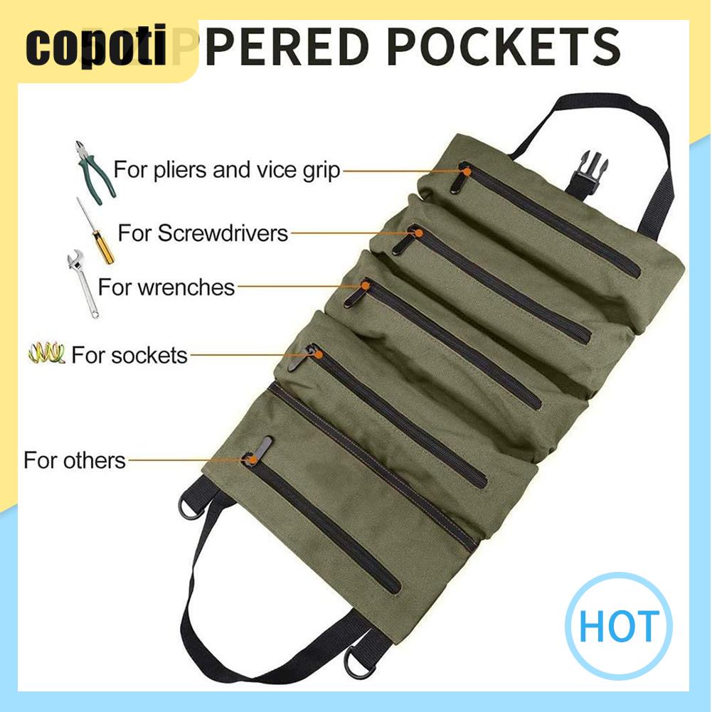 copoti-กระเป๋าผ้าแคนวาส-อเนกประสงค์-แบบพกพา-สําหรับช่างไม้-ช่างไฟฟ้า-บ้าน
