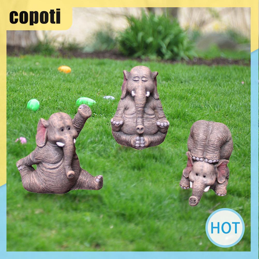 copoti-ฟิกเกอร์-รูปช้างน่ารัก-กันน้ํา-สําหรับตกแต่งบ้าน-3-ชิ้น