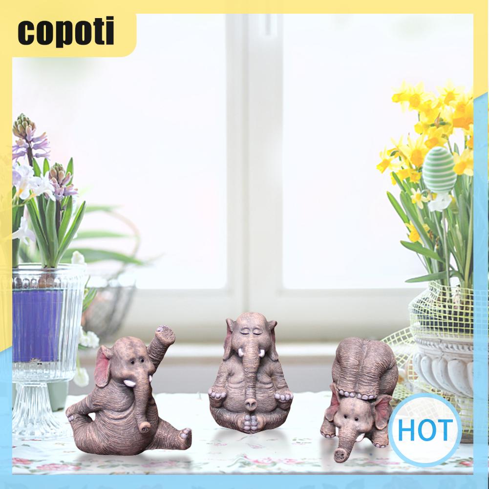copoti-ฟิกเกอร์-รูปช้างน่ารัก-กันน้ํา-สําหรับตกแต่งบ้าน-3-ชิ้น