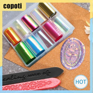 Copoti สติกเกอร์คริสตัล แฮนด์เมด หลากสี สําหรับตกแต่งบ้าน 10 ม้วน ต่อกล่อง