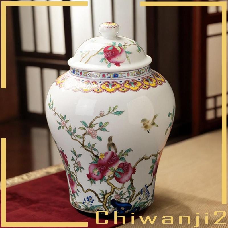 chiwanji2-กระปุกใส่ชา-พอร์ซเลน-พร้อมฝาปิด-ลายดอกไม้-สําหรับงานแต่งงาน-ปาร์ตี้