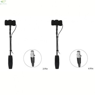 ไมโครโฟนแซ็กโซโฟน 3 Pin 4 Pin แบบมีสาย ขนาดพกพา สําหรับเครื่องดนตรี