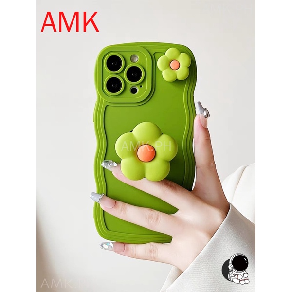 amk-เคสโทรศัพท์มือถือแบบใส-กันกระแทก-ลายดอกไม้-3d-หมุนได้-สําหรับ-iphone-15-14-13-12-11-pro-max-mini-xr-xs-x-8-7-6-6s-plus-se-2020-crsdbl