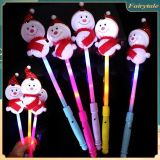 ❀ 1 ชิ้นมือถือ Magical Stick Christmas Luminous Snowman Magic Stick เล่นกลางแจ้ง Light Up ของเล่นเด็ก Toy Stage Props เด็กของขวัญ