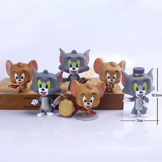 ใหม่ ตุ๊กตาฟิกเกอร์ Tom and Jerry Tom Jerry ของขวัญวันเกิด สําหรับเด็ก