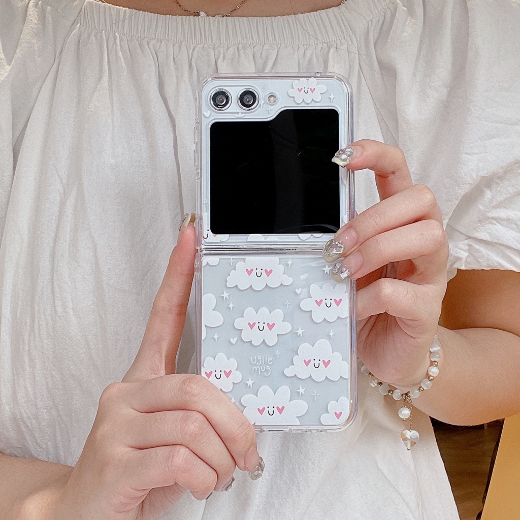 samsung-galaxy-z-flip5-น่ารัก-เดซี่น้อย-เคส-samsung-galaxy-z-flip-3-flip-4-แข็ง-กันกระแทก-เคสโทรศัพท์-สร้างสรรค์