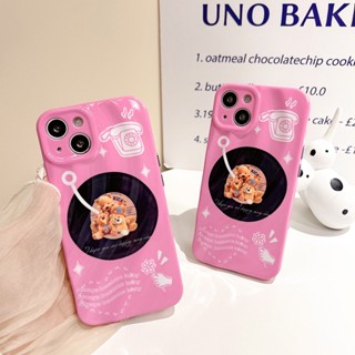 เคสโทรศัพท์มือถือ ป้องกันฝุ่น ลายการ์ตูนหมีน่ารัก แฟชั่น สําหรับ Iphone 14 13 Sweet IP 12 11 Pro Max