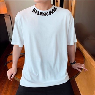 พร้อมส่ง เสื้อยืดคอกลม แขนสั้น ผ้าฝ้าย 100% พิมพ์ลายกราฟฟิติ ทรงหลวม ขนาดใหญ่ สําหรับผู้ชาย และผู้หญิง