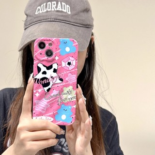 เคสโทรศัพท์มือถือ ป้องกันฝุ่น กันกระแทก ลายหมี สําหรับ Iphone 14 13 Sweet IP 12 11 Pro Max