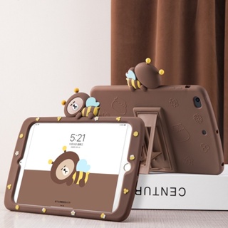 [Aimeidai] เคสแท็บเล็ต ลายหมีผึ้งน่ารัก สําหรับ iPad 2 3 4 Mini Air Pro Series