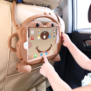 [Aimeidai] เคสแท็บเล็ตซิลิโคน ลายลิงน่ารัก พร้อมสายคล้องไหล่ สําหรับ iPad 2 3 4 Mini Air Pro Series