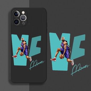 [Aimeidai] เคสโทรศัพท์มือถือ ซิลิโคน กันกระแทก พิมพ์ลาย NBA Stars Vince Carter สําหรับ iPhone 13 12 11 Series