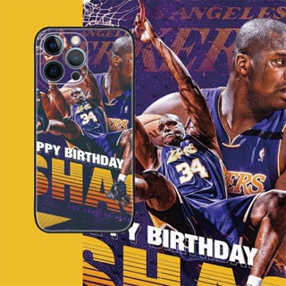 [Aimeidai] เคสโทรศัพท์มือถือซิลิโคน กันกระแทก พิมพ์ลาย NBA Super Star Shaquille ONeal สําหรับ iPhone 14 13 12 11 Series