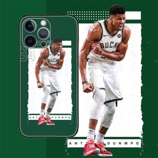 [Aimeidai] เคสโทรศัพท์มือถือซิลิโคน กันกระแทก พิมพ์ลาย NBA Super Star Giannis Antetokounmpo สําหรับ iPhone 14 13 12 11 Series