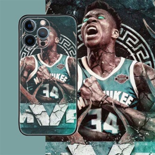 [Aimeidai] เคสโทรศัพท์มือถือซิลิโคน กันกระแทก พิมพ์ลาย NBA Super Star Giannis Antetokounmpo สําหรับ iPhone 14 13 12 11 Series
