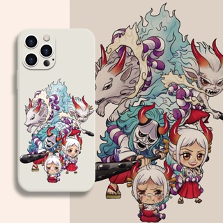 [Aimeidai] เคสโทรศัพท์มือถือ ซิลิโคน กันกระแทก พิมพ์ลายอนิเมะ One Piece Yamato สําหรับ iPhone 13 12 11 Series