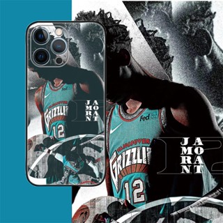 [Aimeidai] เคสโทรศัพท์มือถือซิลิโคน กันกระแทก พิมพ์ลาย NBA Super Star Ja Morant สําหรับ iPhone 14 13 12 11 Series