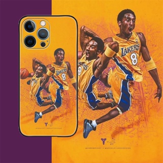 [Aimeidai] เคสโทรศัพท์มือถือ ซิลิโคน กันกระแทก พิมพ์ลาย NBA Superstar Kobe Bryant สําหรับ iPhone 14 13 12 11 Series