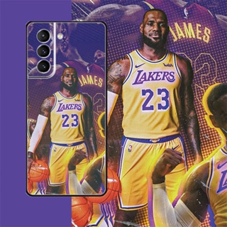 [Aimeidai] เคสโทรศัพท์มือถือซิลิโคน กันกระแทก พิมพ์ลาย NBA Super Star LeBron James สําหรับ Samsung S9 S10 S20 S21 S22 Series