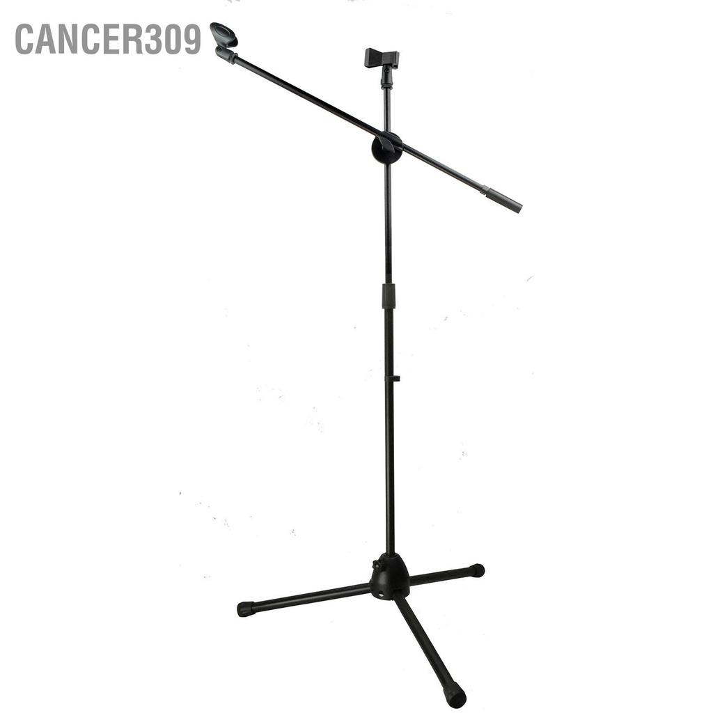 cancer309-ขาตั้งไมโครโฟนขาตั้งพื้นไมค์แบบปรับได้พร้อมคลิปสำหรับการแสดงบนเวทีร้องเพลง