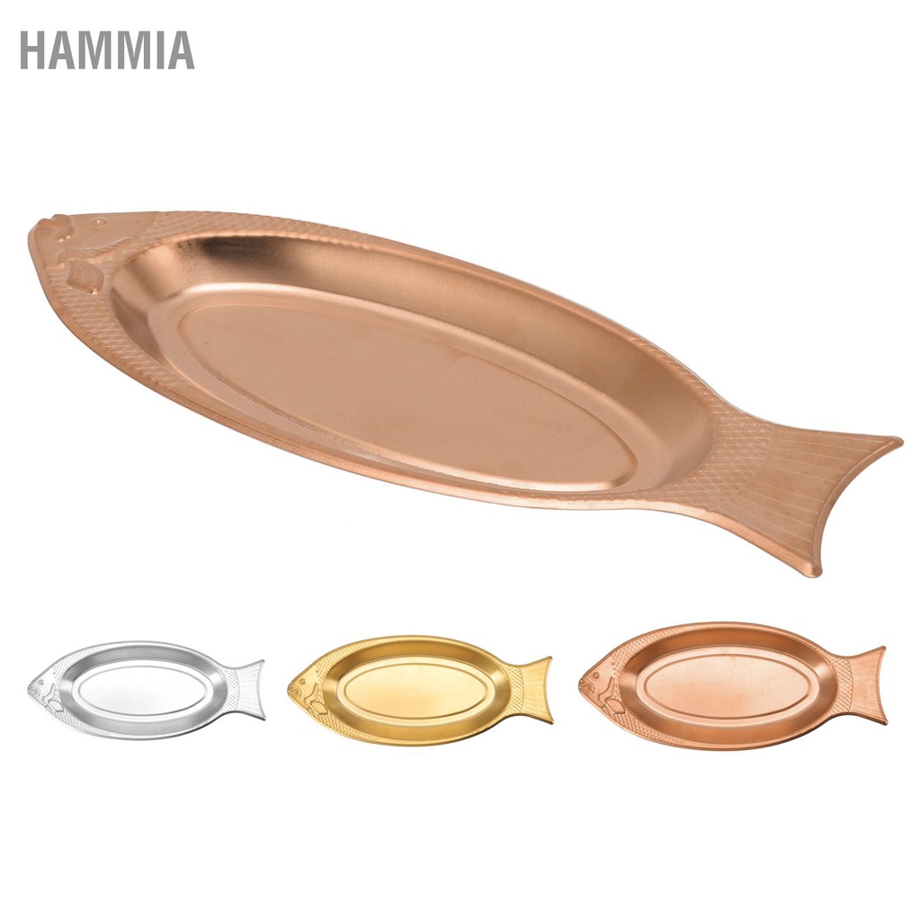 hammia-เสิร์ฟจานปลารูปสแตนเลสจานปลาหนามากสำหรับงานแต่งงานวันเกิด