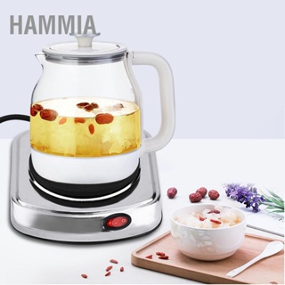 HAMMIA 500W เตาไฟฟ้าขนาดเล็ก Burner จานร้อนกาแฟ เครื่องทำความร้อน (ปลั๊ก EU 220-240V)