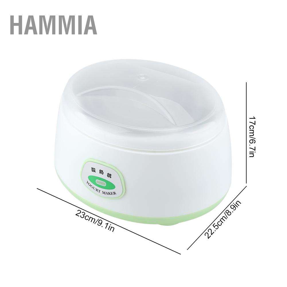 hammia-สแตนเลสมินิไฟฟ้าเครื่องทำโยเกิร์ตอัตโนมัติเครื่องหมัก