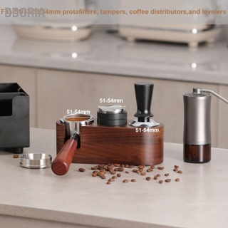 DDORIA Tamping Station 3 หลุมไม้ที่แข็งแกร่ง Anti SLIP Mats Elegant Smoothing Tamper สำหรับ Portafilter จำหน่าย