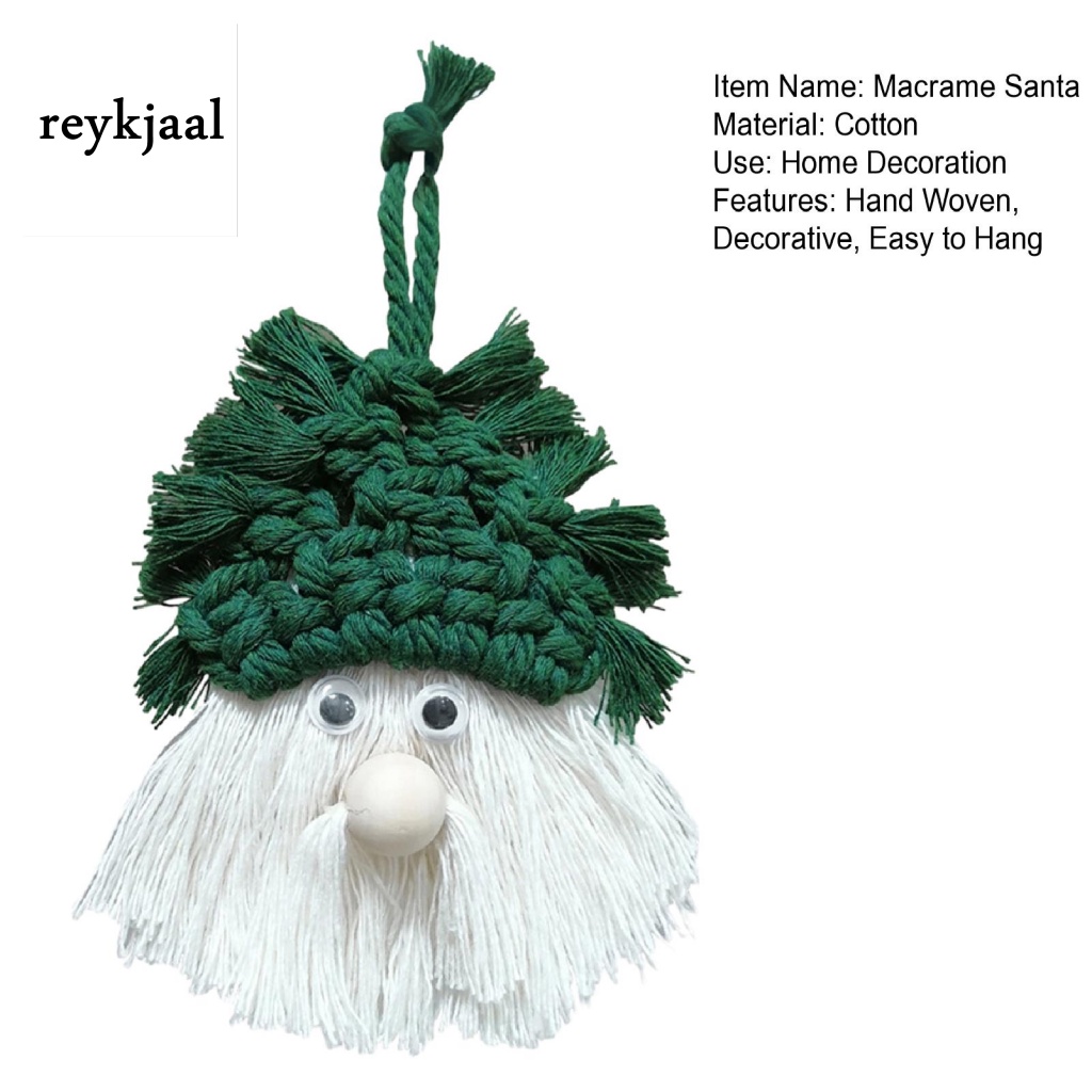 reykjaal-my-โมบายซานตาคลอส-โนม-เอลฟ์-น่ารัก-แฮนด์เมด-สําหรับแขวนตกแต่งต้นคริสต์มาส