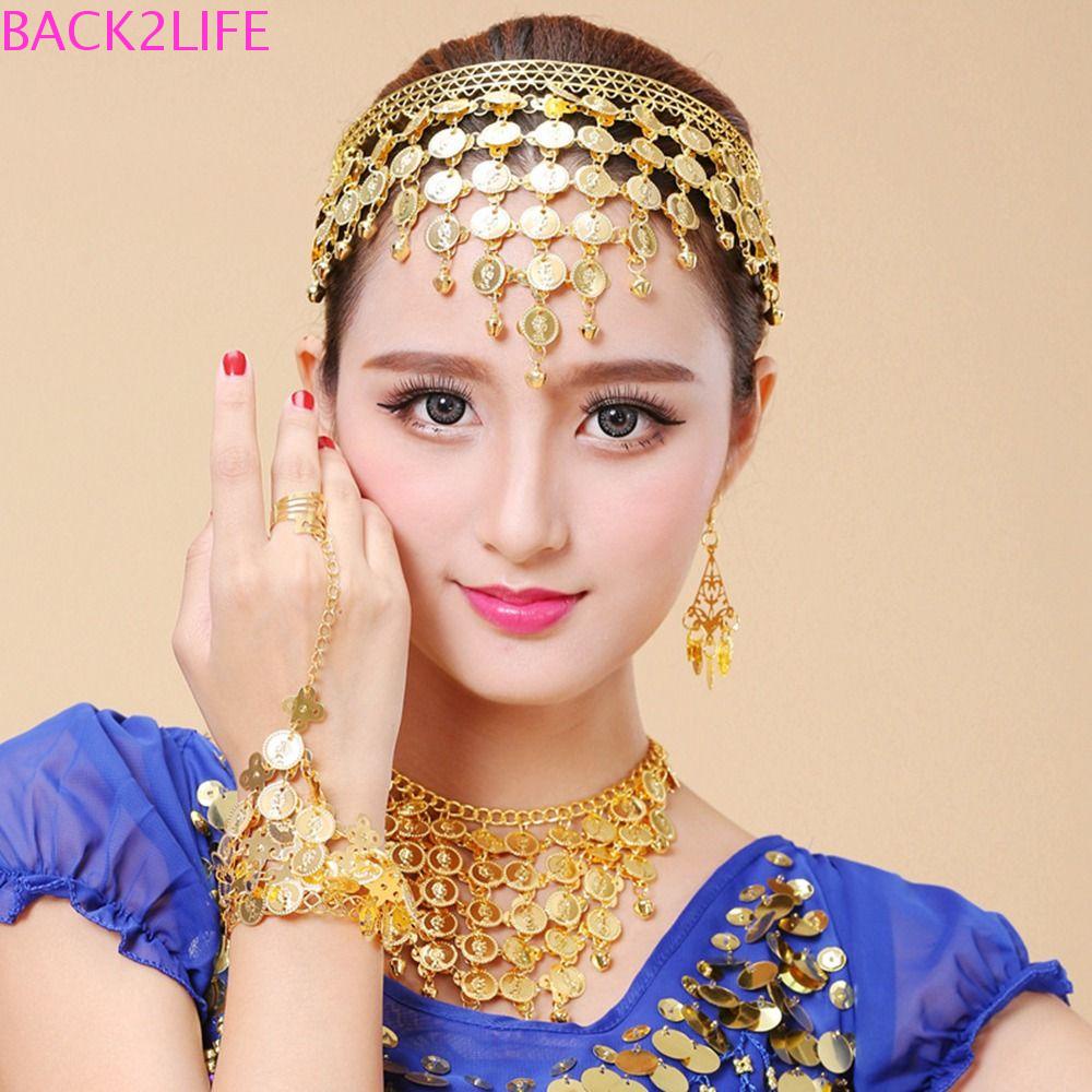 back2life-ที่คาดผม-ประดับเลื่อม-เพชร-สไตล์โบฮีเมียน-อินเดียน-เครื่องประดับแฟชั่น-สําหรับผู้หญิง-ใส่เต้นรําหน้าท้อง