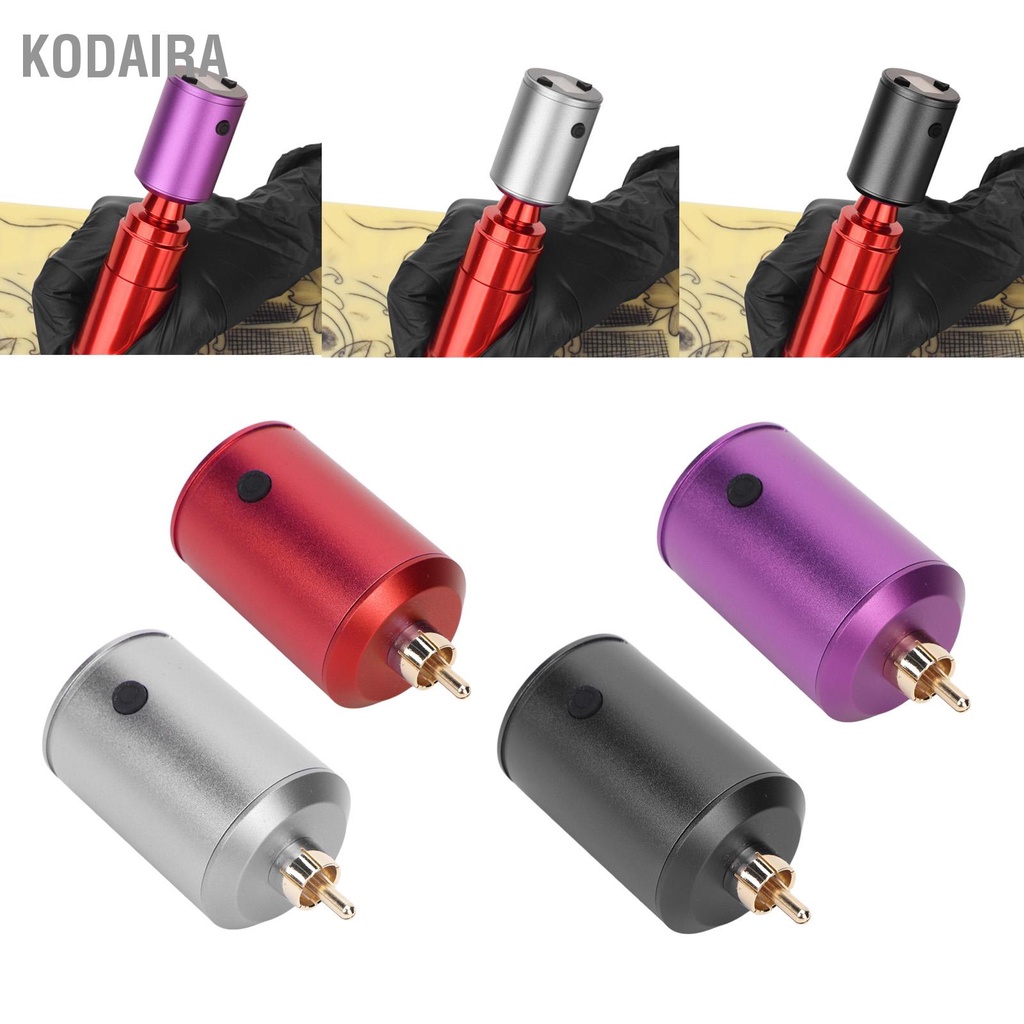 kodaira-1500mah-tattoo-power-supply-อินเทอร์เฟซ-rca-ไร้สายหน้าจอ-lcd-แบบชาร์จไฟได้-4-12v-แบตเตอรี่ปากกาสักแบบปรับได้